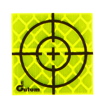 The smallest available in the range of Datum retro prisms targets, this target measures 25 x 25mm.