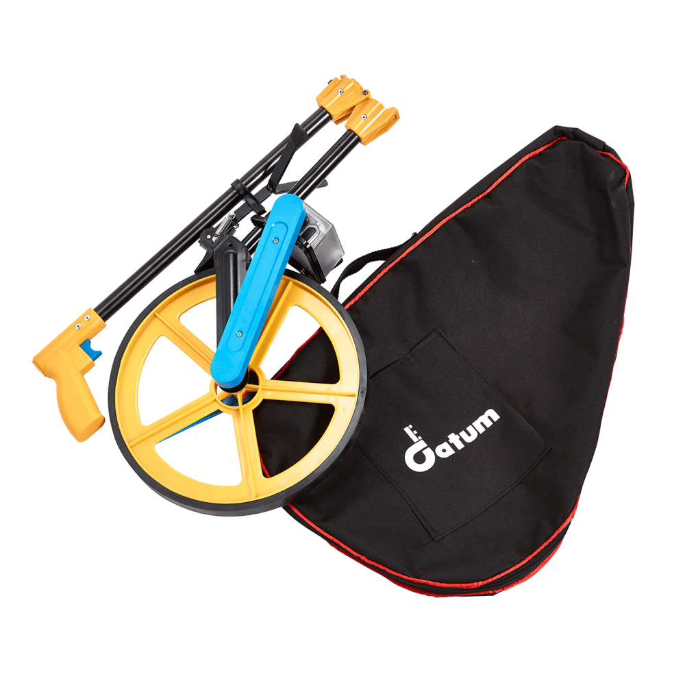 Datum DRW1 Measuring Wheel features a folding aluminium handle as well as a carrying bag, which both make for easy storage.
