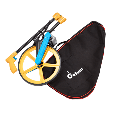 Datum DRW1 Measuring Wheel features a folding aluminium handle as well as a carrying bag, which both make for easy storage.