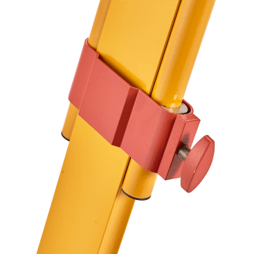 Datum's Heavy Duty Fibreglass Tripod provides double locking (clamp and footscrew) telescopic legs and a large circular head for easy instrument positioning.