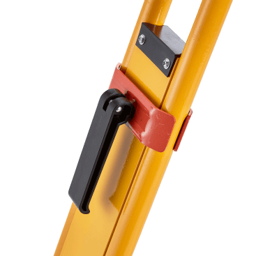 Datum's Heavy Duty Fibreglass Tripod provides double locking (clamp and footscrew) telescopic legs and a large circular head for easy instrument positioning.