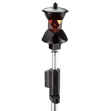 Datum DLT360 Degree Prism is a light-weight, passive reflector for use with Robotic Total Stations, providing efficient operation without the need for directing the reflector toward the instrument.