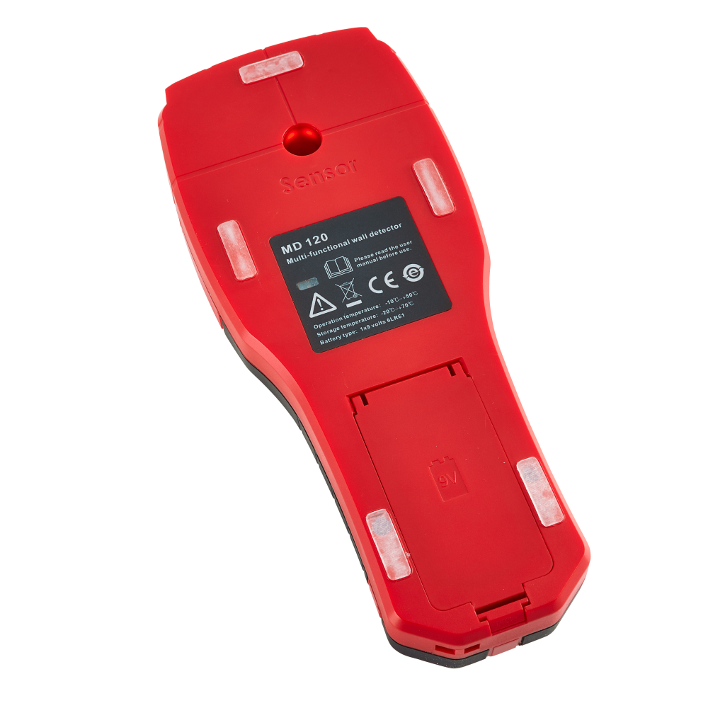 Datum DM120 is a handheld wall stud detector with high sensitivity, designed with the purpose of locating hidden metal pipes, live wires and stud / metal frames accurately when you want to indicate behind walls.